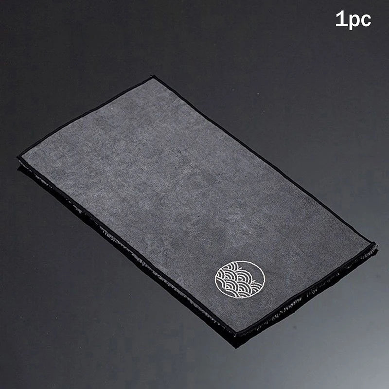serviette thé gris moderne imprimé circulaire motifs géométriques absorbante table basse cuisine