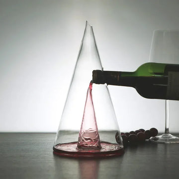 carafe vin verre moderne transparente 750ml 350ml minimaliste conique sophistication table