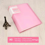 classeur transparent pvc a5 b5 organiseur documents scolaire scolaire moderne violet