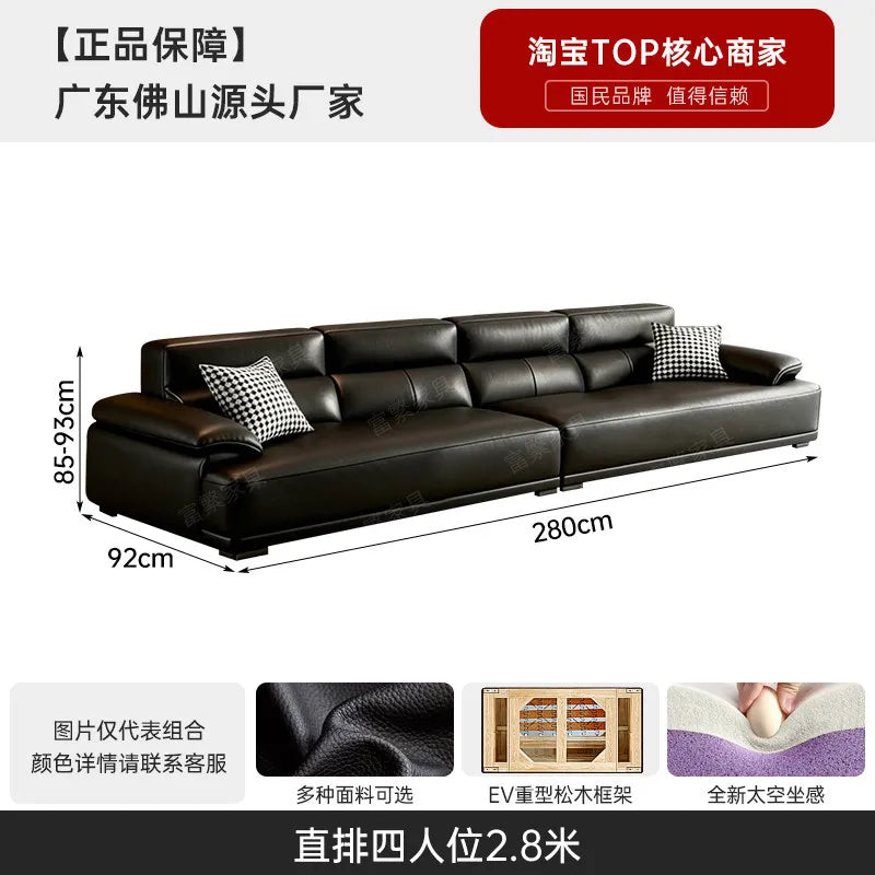 canapé d'angle moderne noir beige coussins géométriques 220cm 250cm 280cm 310cm 340cm