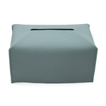boîte mouchoirs simili cuir moderne blanc bleu rose marron minimaliste