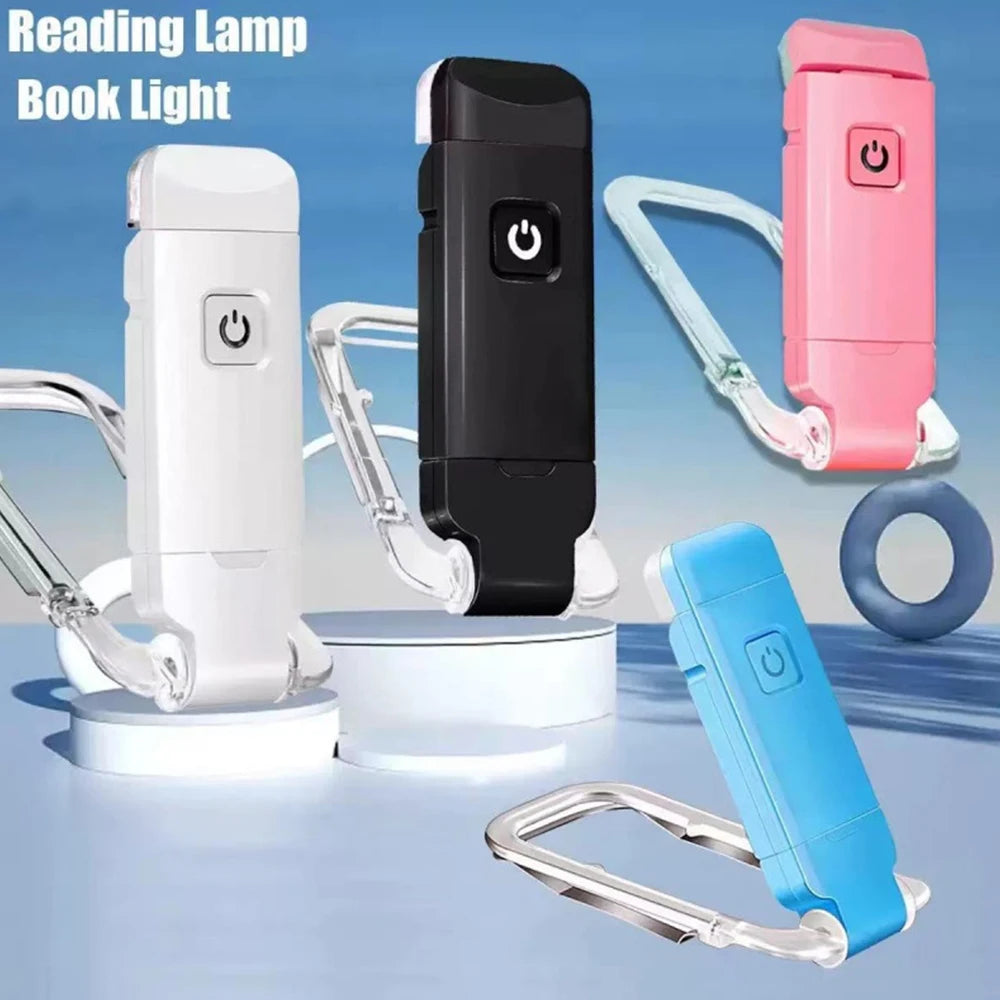 lampe lecture portable pliable rechargeable rose blanc noir clips réglable lumière moderne compact