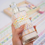 ruban adhésif décoratif carreaux géométriques rose vert bleu orange jaune blanc moderne scrapbooking diy