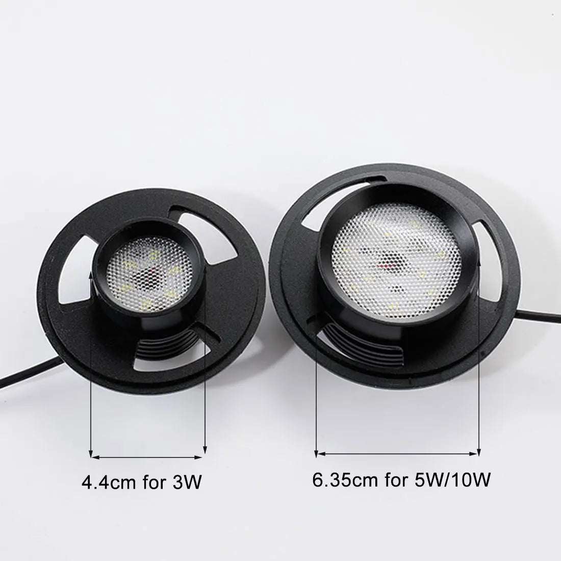 projecteurs led 5w 10w noir modernes cable usb interrupteur timer dim switch D10cm D12cm
