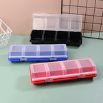 boîte outils rouge gris pratique moderne organisation outils boîte plastique lisse