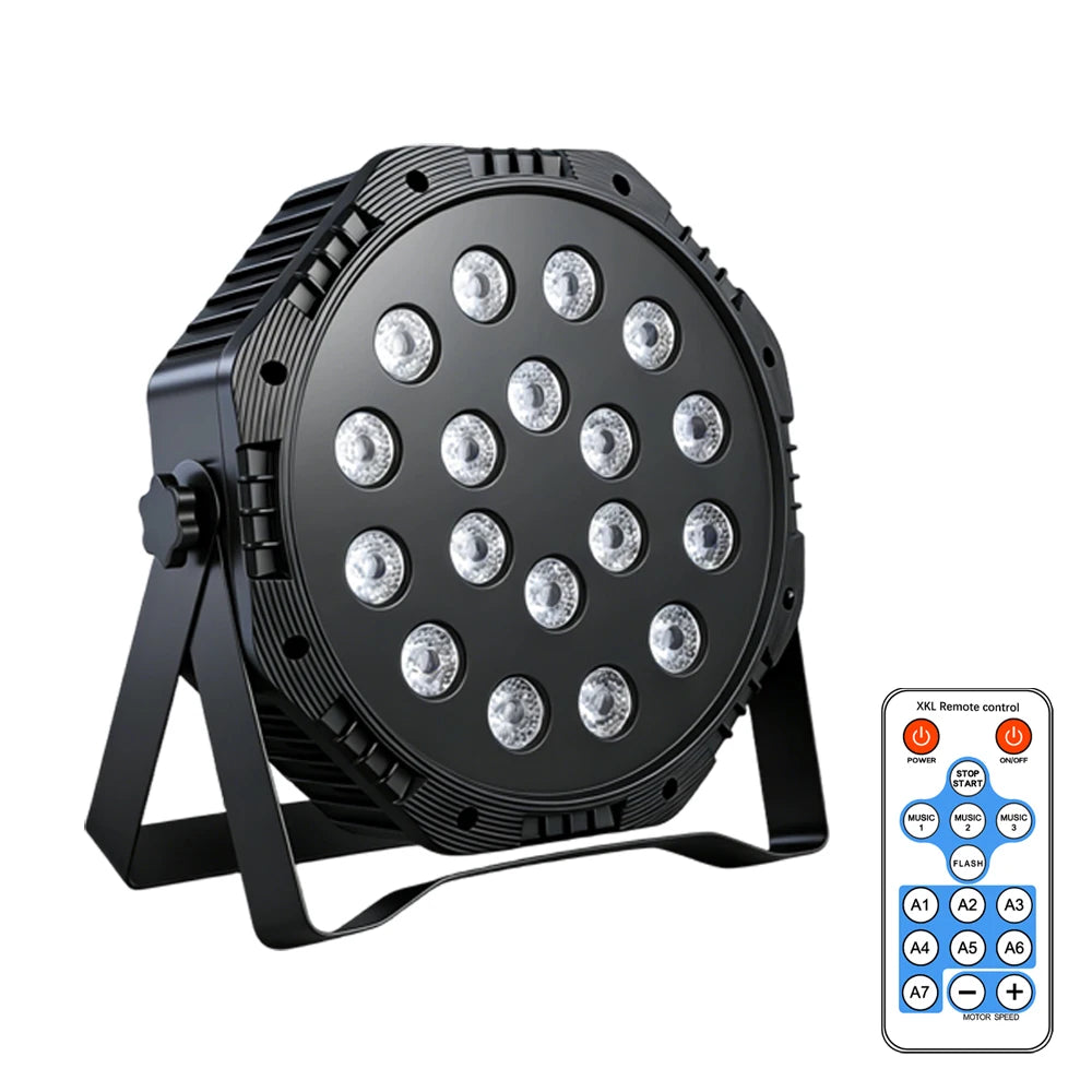 projecteurs led rgb télécommande modes d'éclairage fête karaoké anniversaire événementiels modernes