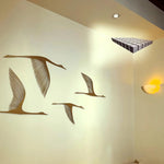 décoration murale 3d cube labyrinthe moderne adhésif gris noir illusion optique