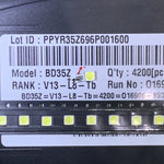 diodes led blanc froid 3535 smd surface mount 100 pièces réparation téléviseur led