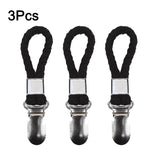 clips serviettes corde tressée acier inoxydable moderne beige blanc noir rouge vert olive