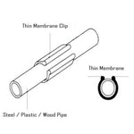 clips membrane mince plastique noir texturé moderne clips cadre serre film voile fixe