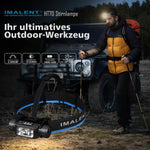 lampe frontale led 360 angle noir bleu randonnée camping extérieur fishing