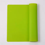 tapis silicone cuisson rectangle moderne orange bleu jaune rouge vert marron lisse uniforme