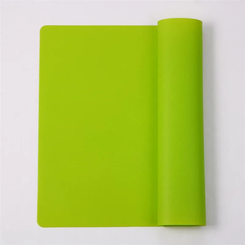 tapis silicone cuisson rectangle moderne orange bleu jaune rouge vert marron lisse uniforme