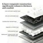 tapis pique nique imperméable oxford cloth cartographique moderne noir blanc 200cm 300cm camping