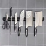 support couteaux magnétique noir moderne fixe couteaux scies clés tournevis clous pinces dynamométrique cuisine