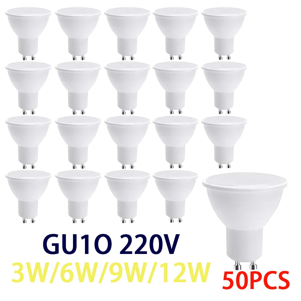 ampoule led gu10 249 2000 lumens blanc mat moderne 50000 heures 120 degrés