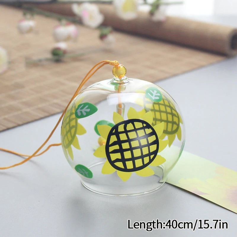 cloches vent transparentes motifs floraux décoratives japonaises artisanales chambre decoration