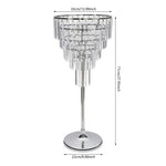 support floral transparent moderne or argent bouquet inclusion centro mesa