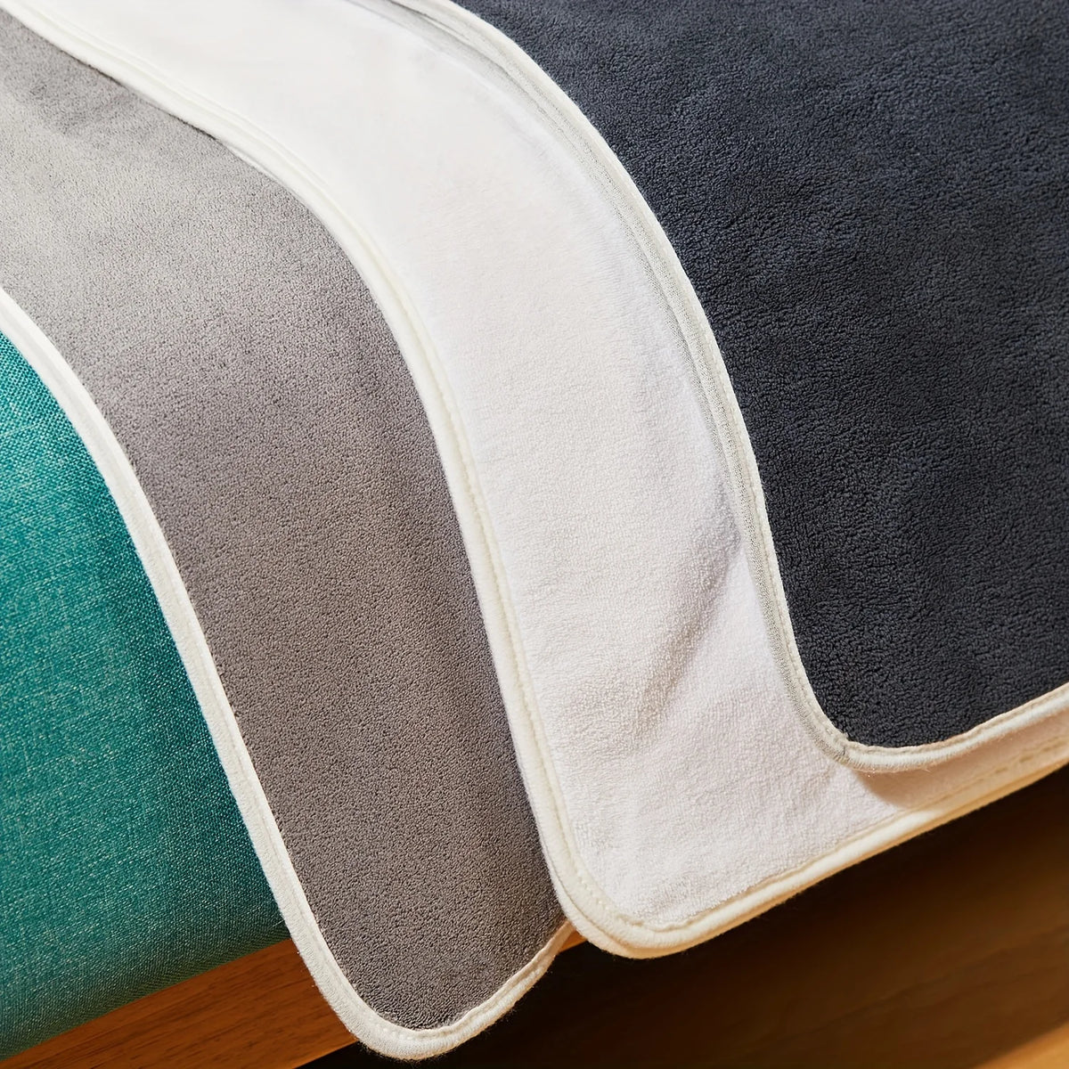 serviettes bain absorbantes gris blanc vert rapide sèchement douces modernes