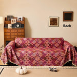 couverture canapé multicolore jacquard géométrique anti rayures extérieur intérieur
