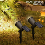 projecteur solaire led ip65 lumiere réglable moderne jardin extérieur opaque noir abs