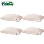 oreiller rafraîchissant fibre polyester géométrique blanc bleu clair moderne confortable coton hexagonal lit voyage