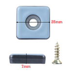 cache pieds bleu clair caoutchouc rond vis 40 pièces moderne antidérapant protection sol tapis
