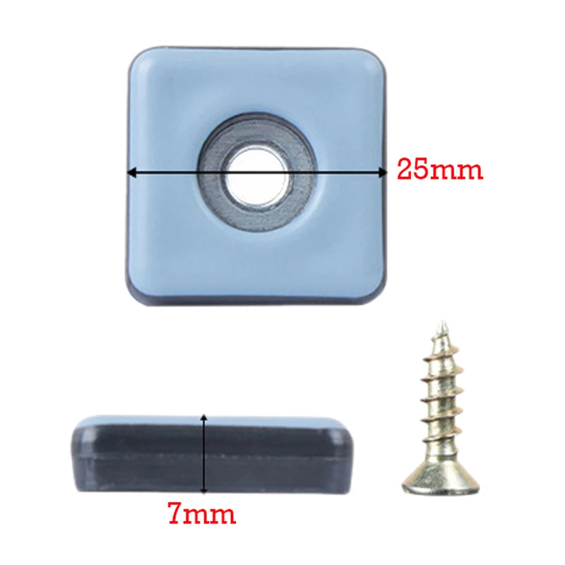 cache pieds bleu clair caoutchouc rond vis 40 pièces moderne antidérapant protection sol tapis