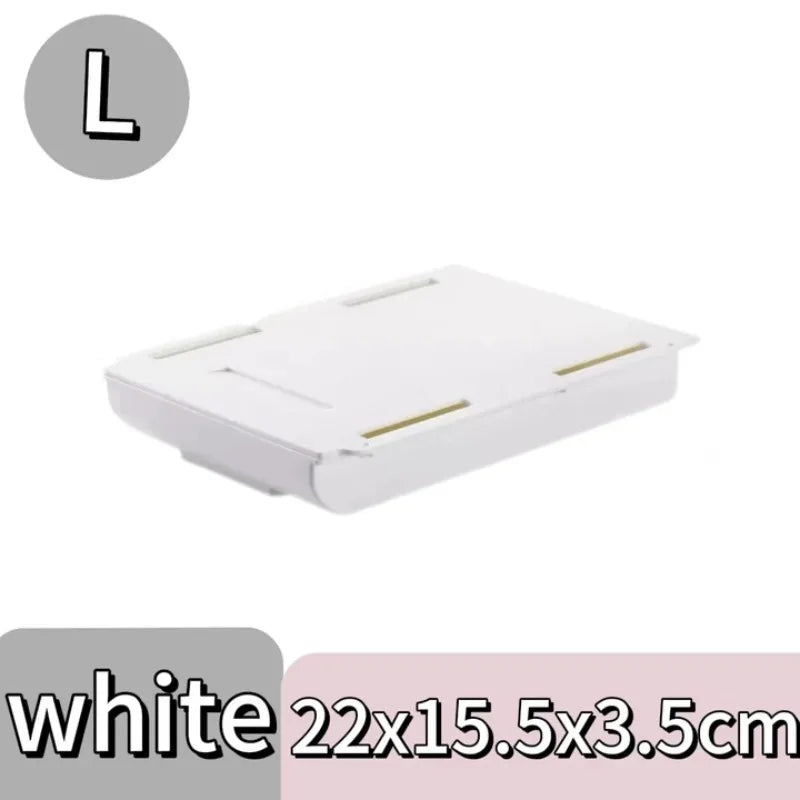 boîte rangement tiroir adhésive blanche moderne organisateur imperméable plastique