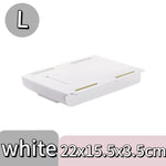 boîte rangement tiroir adhésive blanche moderne organisateur imperméable plastique