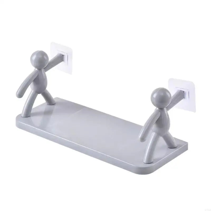 étagère murale auto adhésive blanc moderne minimaliste réutilisable multifonctionnelle métal salon salle bains