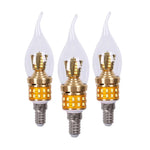 ampoule led bougie transparente dorée moderne 2700k 6500k e14 40000h vintage