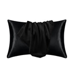 taie d'oreiller soie satinée moderne housse coussin décorative chambre coucher