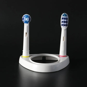 porte têtes brosse dents électrique moderne blanc bleu turquoise tiges texturées oral braun compatible