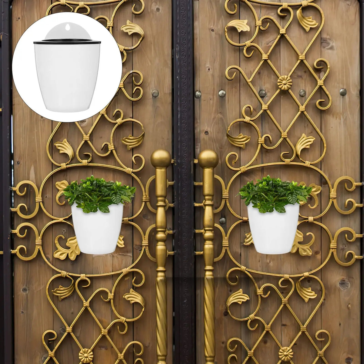 pots plante autoarrosage mur blanc noir adhésif vertical suspendus succulentes herbes moderneintérieurextérieur
