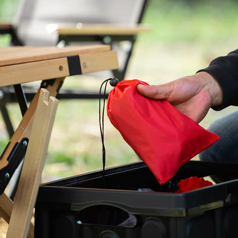 sacs rangement polyester nylon modernes pratiques noirs rouges cordelettes camping voyageextérieur