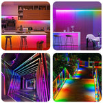 ruban led 720 leds rgb ic ws2811 12v 24v adhésif moderne blanc multicolore