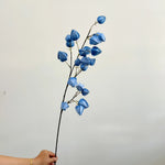 bouquet artificiel orange bleu rouge vert feuilles coeurs moderne intérieur decoration 98CM