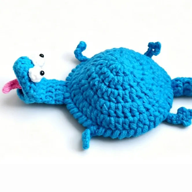 sous verres crochetés forme animale couleur beige vert bleu texturés humoristiques