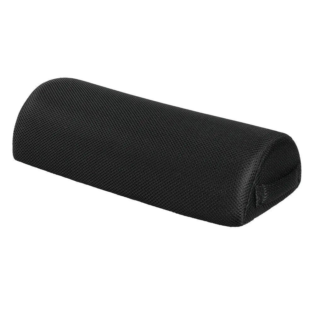 coussin pied massage velours noir lignes bleues ergonomique amovible lavable bas anti dérapant