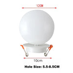 lampe led moderne blanche adhésive extérieure verre trempé 11cm 15cm 7cm