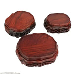 support bois sculpté plateau théière bols bonsai céramique décor asiatique traditionnel stand display