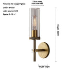lampe murale moderne led noir doré transparent texture grille 4000k 3000k 6000k