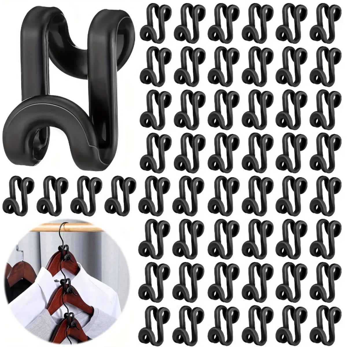 clips vêtements noir blanc bleu vert clips suspension rangement moderne pratique chambre coucher