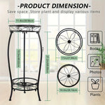 support plante étagère métal ajouré deux niveaux industriel vintage monstera deliciosa sansevieria fleuriintérieurextérieur