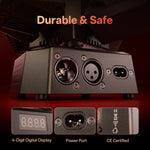 projecteur scène noir moderne 70w rgbw dmx affichage numérique certifié fcc rohs