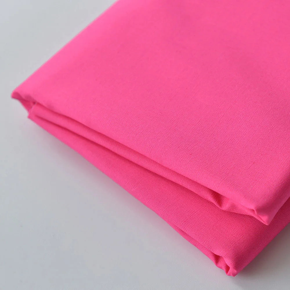 tissu coton uni rapide respirant moderne vert jaune orange rouge rose violet blanc bricolage