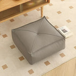 pouf moderne orange gris vert blanc mousse pu polyester coton imperméable amovible lavable
