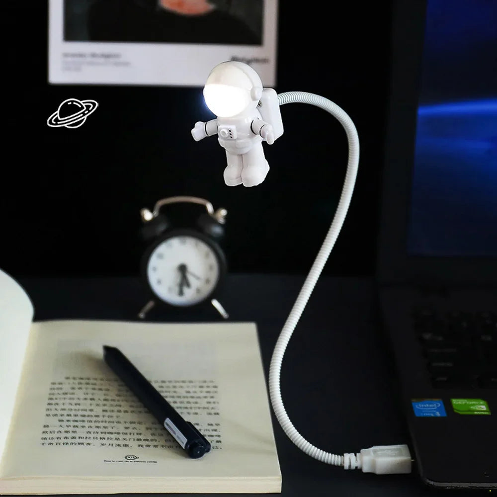 lampe led astronaute nuit lecture eye protection blanc moderne tringle flexible commandante helmétique