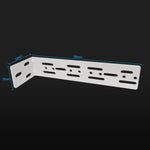 rideau électrique moderne support mural blanc vis fixations 48mm 35mm plat fonctionnel